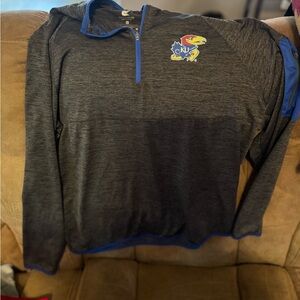 Colosseum Blue and Gray Quarter-Zip Pullover